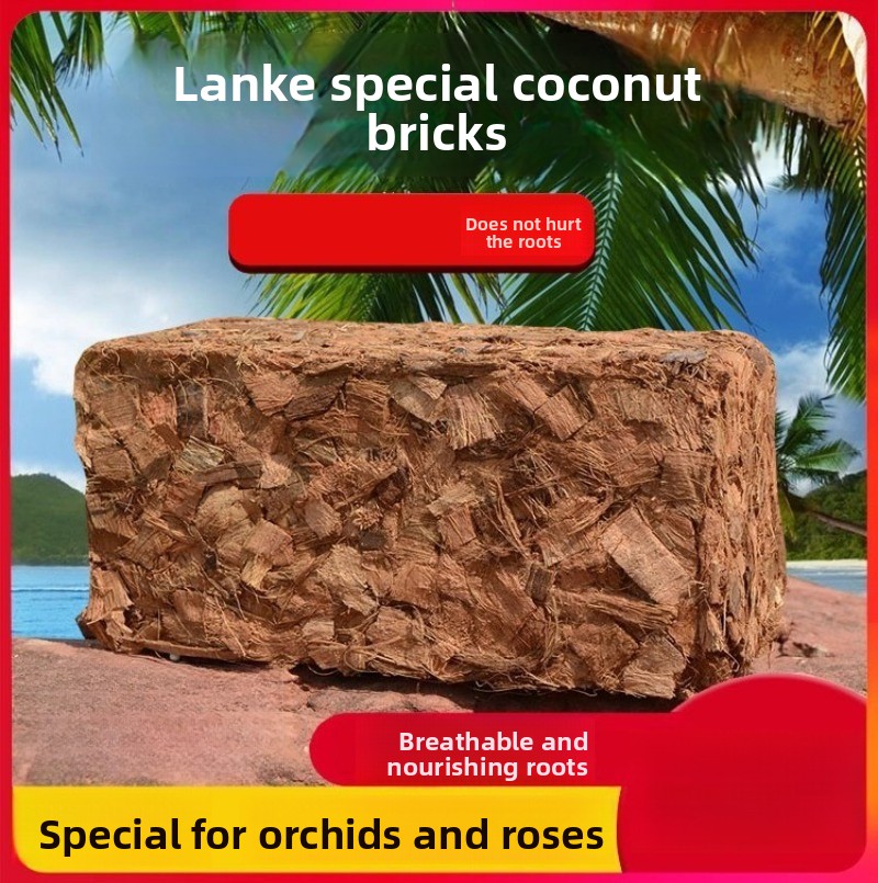 Substrate Coconut Fiber - Kokosfaser-Ziegel mit Organischem Dünger 500g Natürlicher